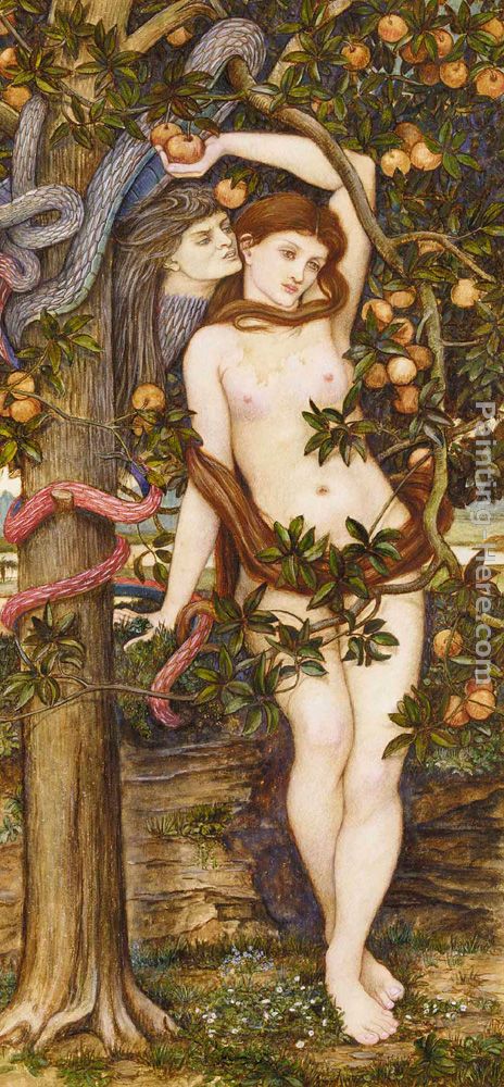 The Temptation of Eve painting - John Roddam Spencer Stanhope The Temptation of Eve art painting The Temptation of Eve painting - John Roddam Spencer Stanhope The Temptation of Eve art painting